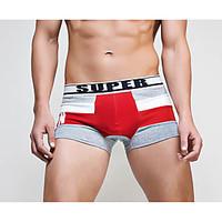 Men\'s Low Waist Cotton Boxer Underwear