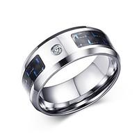 mens ring fashion steel round jewelry for daily