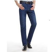 mens mid rise strenchy straight pants street chic simple straight soli ...