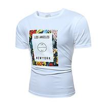 men s fashion casual printing large size short sleeved t shirt