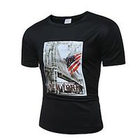 men s fashion casual printing large size short sleeved t shirt