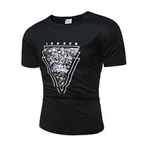 men s fashion casual printing large size short sleeved t shirt