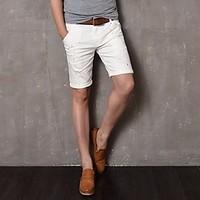 mens mid rise strenchy straight pants street chic simple relaxed solid