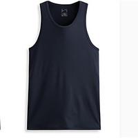 mens sports simple active summer tank top solid u neck sleeveless cott ...