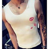 mens casual simple summer tank top solid round neck sleeveless cotton