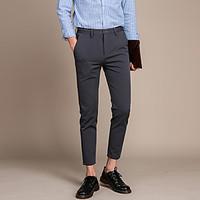 mens low rise inelastic chinos pants street chic loose solid