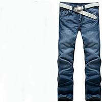 mens low rise inelastic jeans pants street chic loose solid