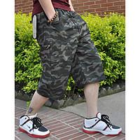 mens mid rise micro elastic shorts pants simple loose solid