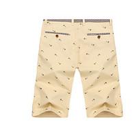 mens mid rise micro elastic shorts pants simple straight polka dot pri ...