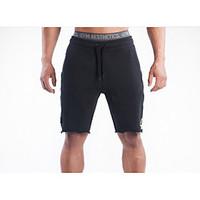 mens mid rise micro elastic shorts pants simple straight solid