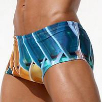 Men\'s Nylon / Polyester Boxer Swim Short