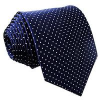 men vintage cute party work casual neck tie rayon polka dot blue all s ...