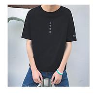 mens casualdaily simple t shirt solid round neck short sleeve rayon