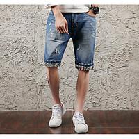 mens mid rise inelastic shorts pants simple loose solid