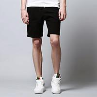 Men\'s Mid Rise Micro-elastic Chinos Sweatpants Pants, Active Slim Solid