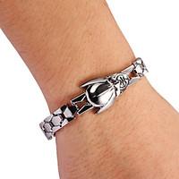 mens silver alloy tennis bracelet1 pc