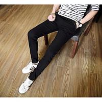 mens high rise strenchy chinos pants chinoiserie loose solid