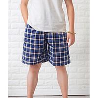 mens mid rise micro elastic shorts pants simple loose striped