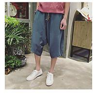 mens mid rise inelastic chinos pants street chic harem solid