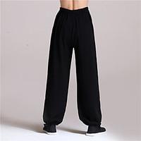 mens high rise micro elastic chinos pants vintage wide leg solid