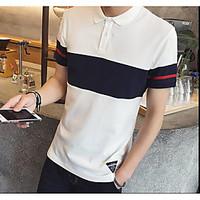 mens casualdaily simple summer t shirt striped v neck short sleeve oth ...