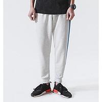 mens mid rise strenchy active pants active loose color block