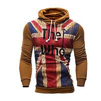 mens casualdaily hoodie color block round neck inelastic cotton