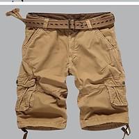 mens low rise micro elastic shorts pants simple loose solid