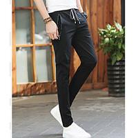 mens mid rise strenchy chinos pants street chic straight solid