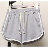 mens low rise micro elastic shorts pants simple loose solid