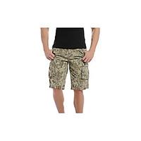 mens mid rise micro elastic shorts pants simple loose camouflage