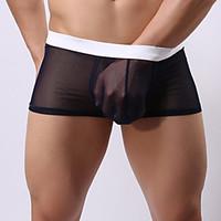 mens sexy underwear multicolor high quality mesh boxers