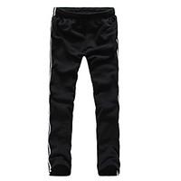 mens mid rise strenchy chinos sweatpants pants active simple loose sli ...