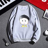 mens casualdaily simple sweatshirt solid round neck strenchy cotton lo ...