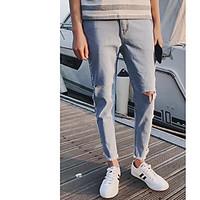 mens mid rise strenchy chinos pants simple slim pure color solid