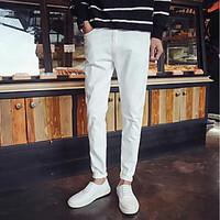 mens straight chinos pants casualdaily simple solid mid rise zipper co ...