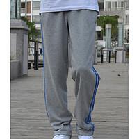 mens mid rise micro elastic sweatpants pants simple loose solid