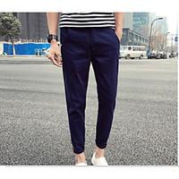 mens mid rise inelastic chinos pants simple slim solid