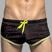 men shorts mens sexy boxer shorts male sports shorts double mesh a4015