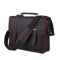 Men\'s Leather Retro Business Laptop Bag