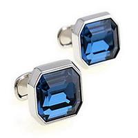 mens fashion crystal silver alloy french shirt cufflinks 1 pair