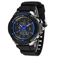 Men\'s Fashion Watch Digital Silicone Band Black