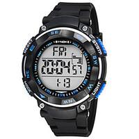 Men\'s Fashion Watch Digital Watch Digital Silicone Band Black