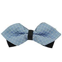 men wedding party adjustable polyester silk casual bow tie