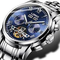 Men\'s Fashion Watch Mechanical Watch Automatic self-winding Stainless Steel Band Silver