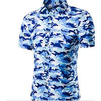 mens going out cute polo galaxy round neck short sleeve cotton