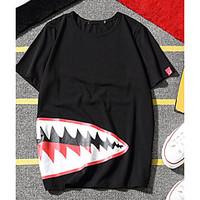 mens casualdaily simple spring summer t shirt print round neck long sl ...