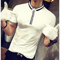 mens casual simple t shirt solid square neck short sleeve cotton