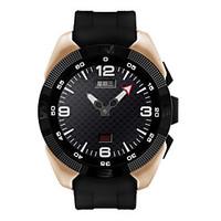Men\'s Sport Watch Smart Watch Digital Heart Rate Monitor GPS Watch PU Band Black