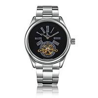 Men\'s Fashion Watch Mechanical Watch Quartz Automatic self-winding Alloy Band Silver Gold